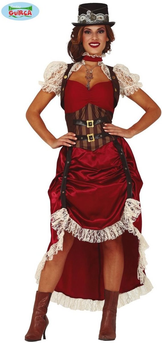 Steampunk Kostuum | Historisch Steampunk Leeds | Vrouw | Maat 36-38 | Carnaval kostuum | Verkleedkleding